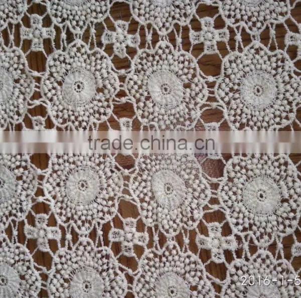 2016 Chemical Lace Cotton Fabric Lace Dress Designs Wholesale photo-2