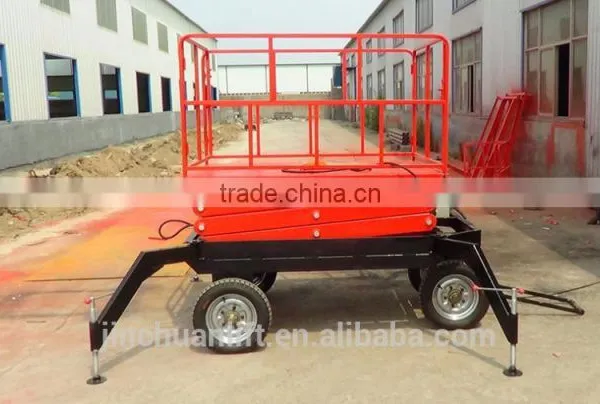 1.35~16m, 0.3 Ton Portable Hydraulic Scissor Car Lift /pneumatic Scissor Car Lift /car Lift for Sale photo-4
