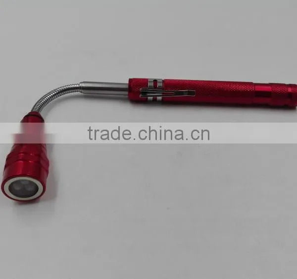 Telescopic Aluminum 3led Flashlight Magnet Tool Pick Up Telescopic Flashlight photo-5
