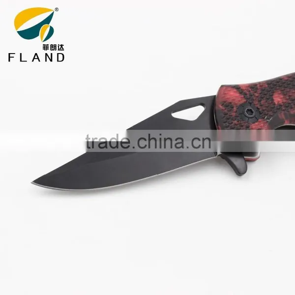 New Design Skull Pattern PP Handle Folding Black Blade Best Pocket Knife photo-4