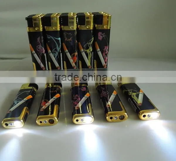Wholesale Rechargeable Electrionic Windproof Cigarette Lighter With Led and Wrap Paper photo-3