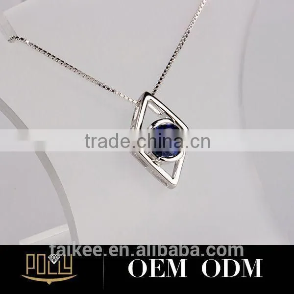 Hot Sale Fashion 925 Silver Jewerly American Diamond Necklace Sets photo-4