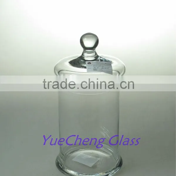 Glass Beautiful Candy Jar With Lid Handmade