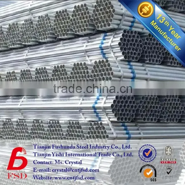 bs1387 DN40mm gi pipe zinc gi scaffolding pipe