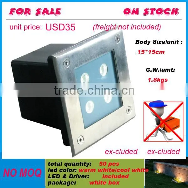 ANT for Sale Stainless Steel 304 Square 4W Led Paver Underground Light Cheap Price