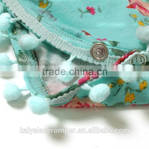 Wholesale KAIYA Newborn Bodysuit Baby Romper Flower Cotton Infant Clothing photo-6