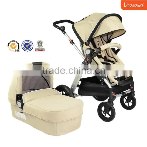 Hot Design Good Quality Best Seller Europe Style Baby Stroller 3 in 1 With Carry Cot photo-2