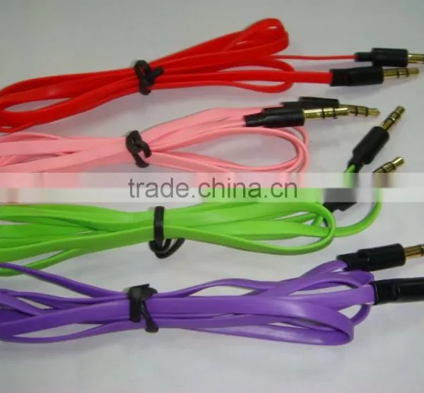New Fashion Colorful Noodle Audio Cable photo-4