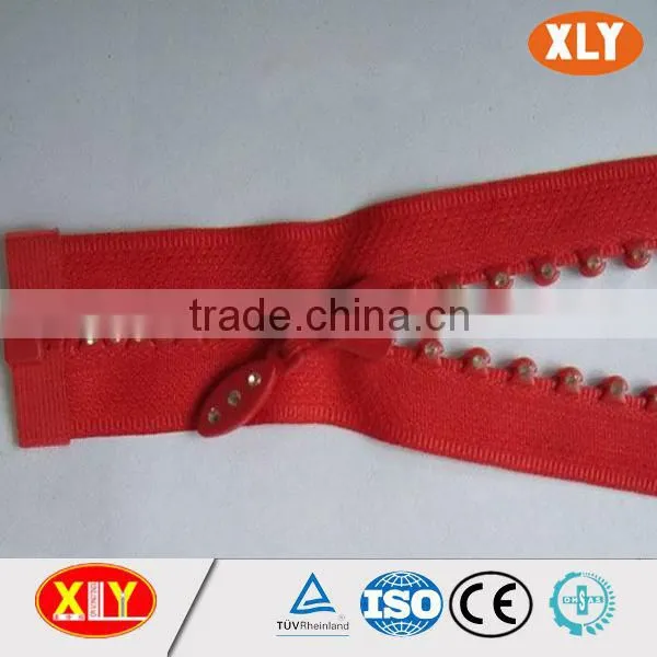 China XLY Zipper #5 Close End Single Stone Diamond Zipper photo-3