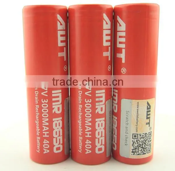 E Vaping AWT 18650 3000mAh 40A Ecig Box Mod e Vaping Box Mod photo-2