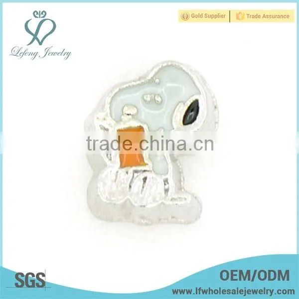 Floating Locket Cartoon Enamel Charm,cheap Floating Charms for Bracelets