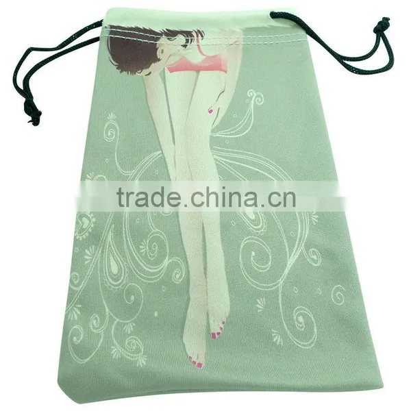Customized Green Velvet Pouch photo-3