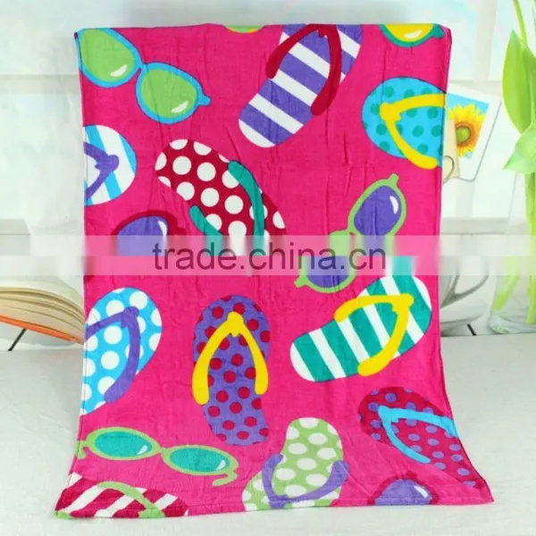 China Factory 100% Cotton Promotional Custom Print Bargain Beach Towels photo-4