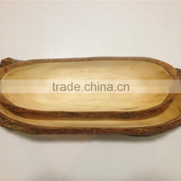 Handmade Natural Wood Cutlery Tableware Wood Plate Tableware Dishes For Restaurant photo-2