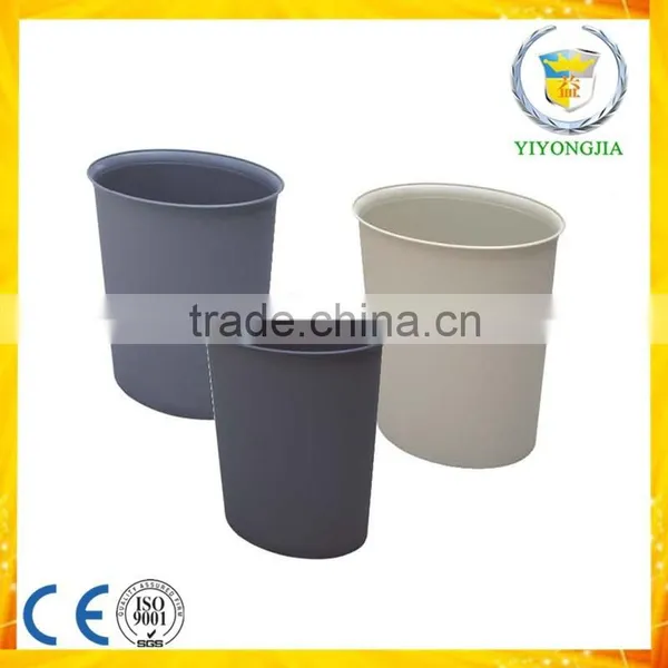Easy to Clean Ellipse Plastic Room Usage Waste Trash Container Dustbin