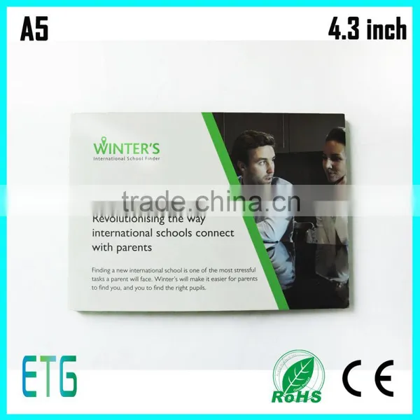 New 2016 Promotional Video Brochure, Touch Screen Wifi Lcd Video Brochure, Hot Avi Sex Mp4 hd 7 Inch Video Brochure