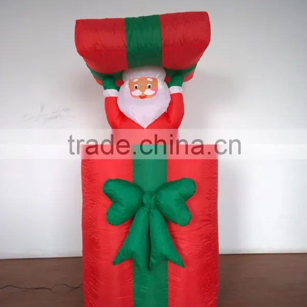 DJ-XT-19 Movable Christmas Inflatable Santa Claus Hide in the Gift Patio Decoration photo-4