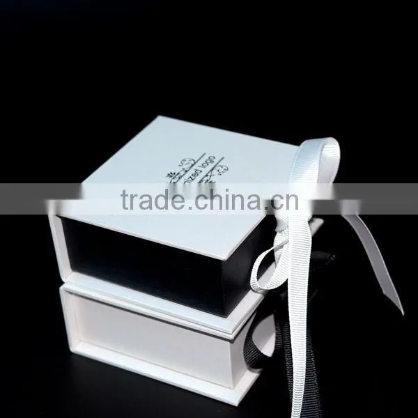 Luxury Black and White Striped Gift Box Thick Rectangle photo-2