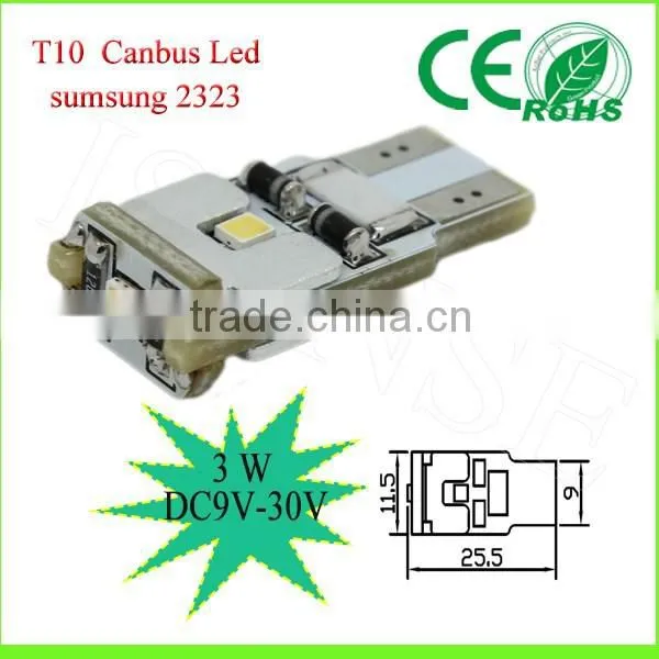 12V 24V T10 Canbus Error Free W5w T10 Canbus Led Light Car Use T10 Led Universal