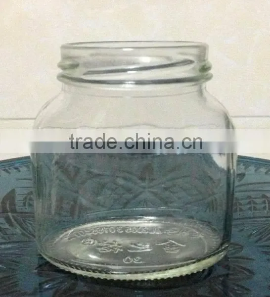 Food Packaging Glass Jars Black Glass Jar Square Glass Jar