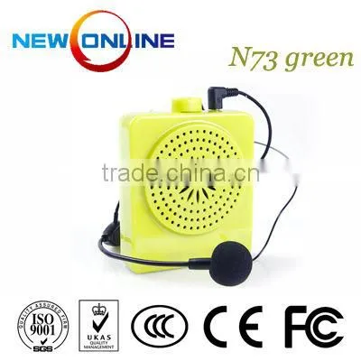 Amplifier Microphone Speaker, Microphone,audio Amplifier, Megaphone N73 Green