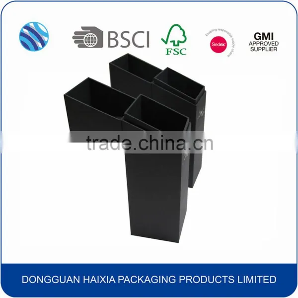 Black Hot Stamp Cardboard Packaging Box for Wine photo-2