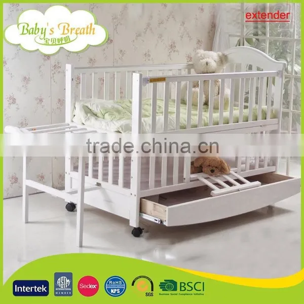 WBC-20B Softtextile Carved Teak Wood Baby Swing Cradle Bed Extender for Baby, Baby Bed Rail Quality Choice