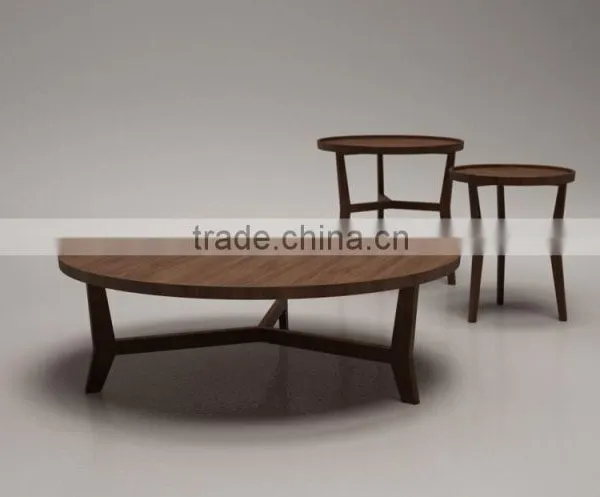 Italian Modern Wood Small Coffee Table (T-84A+B+C) photo-2
