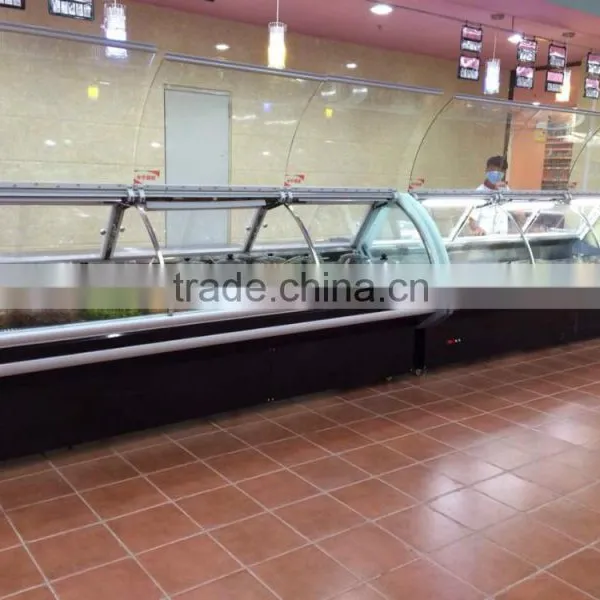 Hot Sales Dishes Showcase Display Cabinet / Supermarket Dishes Showcase photo-6