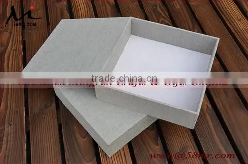 Leahter Fabric Linen Wood Photo Album Storage Packaging Box photo-4
