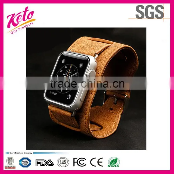 Luxury Bracelet Genuine Leather Watch Strap for Apple Watch