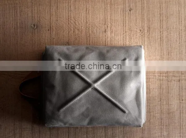 Dopp Kit Travel Canvas Pouch Toilet Pouch Leather Trim photo-5