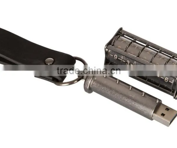 Metal Cylinder Design DaVinci Cryptex Style 128GB USB Flash Drive With 5 Digit Code Secure Pendrive photo-3