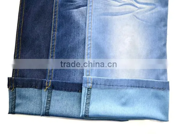Black/Indigo Knit Denim Fabric :270gsm 76%cotton 18%polyester 6%spandexfrom Changzhou China photo-2