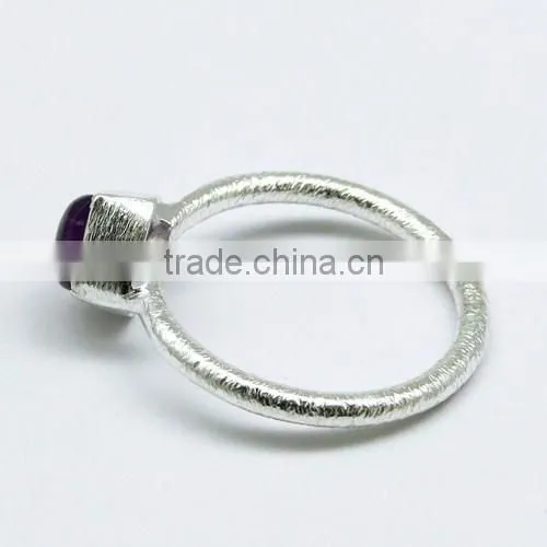 Square Shape Purple Amethyst 925 Sterling Silver Ring, Silver Jewelry Wholeseller, 925 Sterling Silver Jewelry photo-4