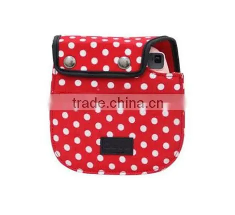 Fujifilm Instax Mini8 Camera Protect Case Bag White Dot(Red) photo-3