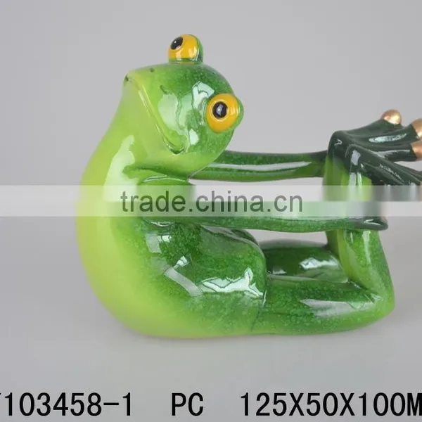 Statue Frog Home Decor Yoga Resin photo-6
