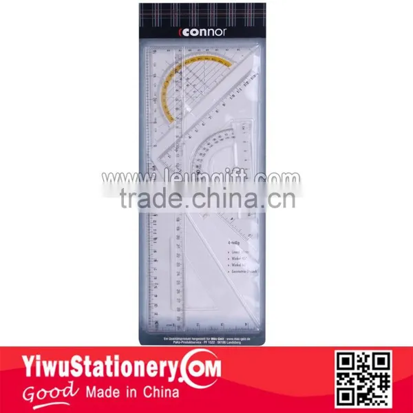 5PCS Assorted Ruler Kits Drawing Set Blister Card Pack