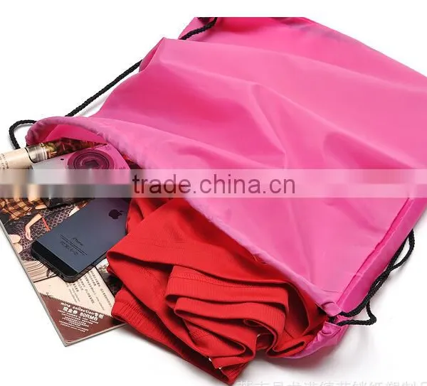 Manufactures 210D Drawstring Bag Drawstring Pouch Backpack Travel Bag photo-2