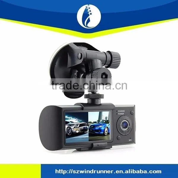Car Inside and Outside Recording Dual Lens Car Dash Camera Vehicle Black Box Dvr Car Dvr Gps X3000 photo-4