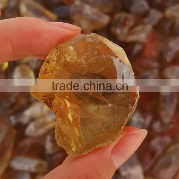 High Quality Natural Rock Clear Citrine Crystal Rough Stones photo-2