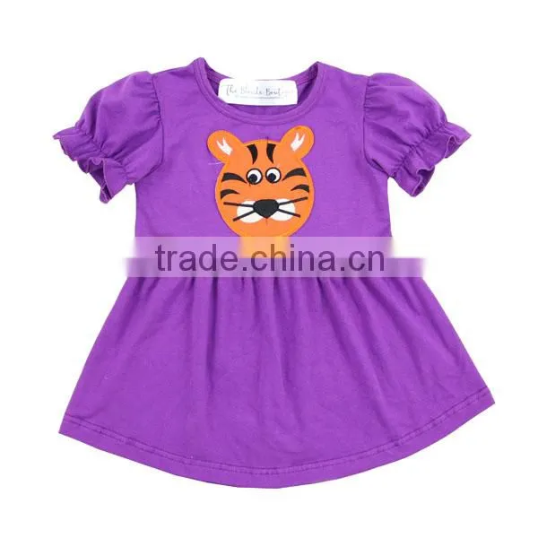Wholesale 2016 Cheap Price Boutique Giggle Moon Remake Designer Tiger Applique Baby Gir/boy Outfit photo-2