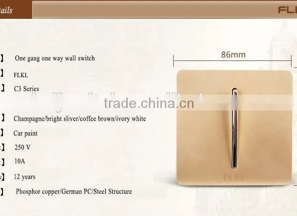 Top Quality PC Material Switch 1 Gang 1 Way Switch photo-4
