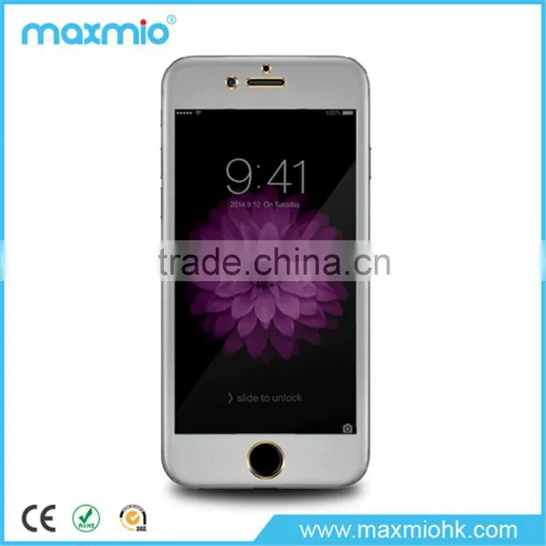 Factory Price 3d Curved Titanium Alloy Tempered Glass Screen Protector for Iphone 6