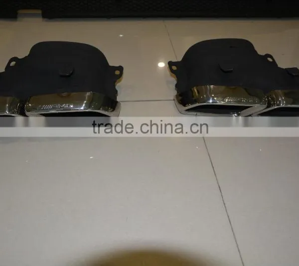 Muffler Tail Pipe Tips for Mercedes Benz W205 C63 C450 C Class Black Type photo-4