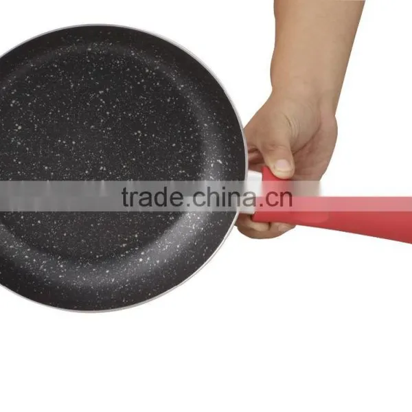 Cast-Aluminum Frying Pan Sets 18/20/24/28/30cm Marble Stone Coating With Lid photo-4