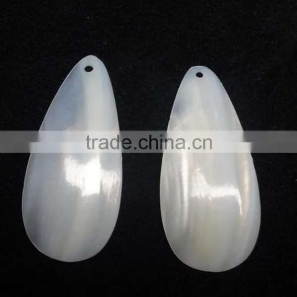Exclusive Rare Arrival Mother of Pearl Gemstone Cabochon for Earring and Pendant Pear Shape photo-5