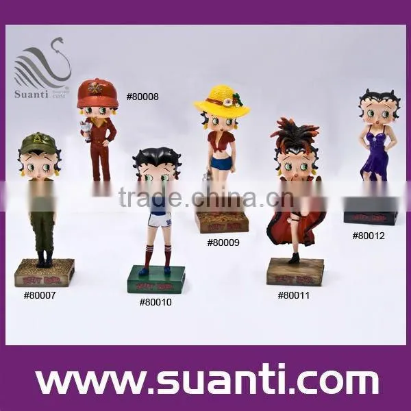Sport Betty Boop Polyresin Art Craft Gift photo-3