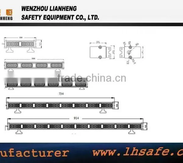 High Quality LED Directional Warning Lights for Police Vehicle LDTG9111 Series photo-4