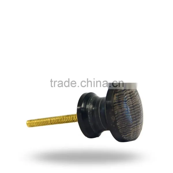 Black Flat Bone Knob photo-4